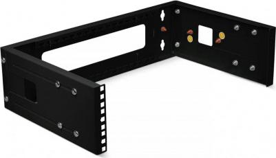 Кронштейн телекоммуникационный NC-3U-BK настен. регул.глуб. 3U 19" нагр.:15кг черный