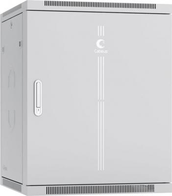 Шкаф настенный 19", 15U SH-05F-15U60/60m-R 600x600x769mm дверь металл, цвет серый – фото 1