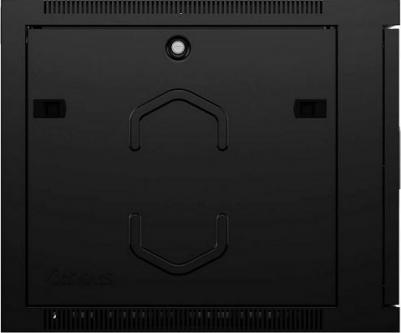 Шкаф настенный 19", 9U SH-05F-9U60/60-BK телекоммуникационный 600x600x501mm дверь стекло, цвет черный – фото 1