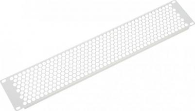 Фальшпанель в шкаф 19" 2U перфорированная, цвет черный ФП-2.4-9005