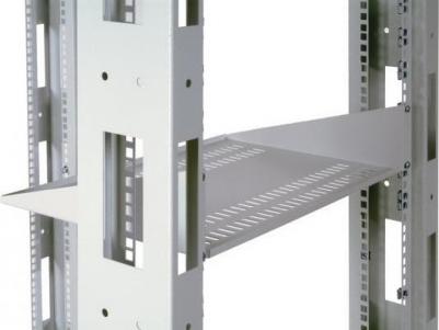 Полка перфорированная консольная 2U МС-40 глубина 400 мм серый – фото 5