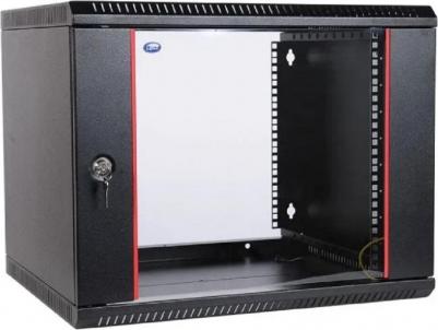 Шкаф настенный ШРН-Э-18.500-9005 18U 600x520мм пер.дв.стекл съемные бок.пан. 50кг черный – фото 13