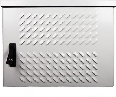 Шкаф уличный всепогодный настенный 18U 600x530 мм, перфорация/металл, светло-серый, в сборе, ШТВ-Н ШТВ-Н-18.6.5-4ААА – фото 3