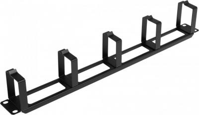 Кабельный органайзер Горизонтальный односторонний кольца 1U шир.:19" глуб.:60мм