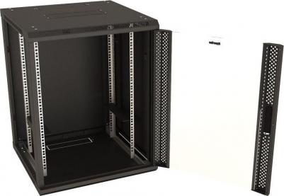 Серверный шкаф TWB-FC-1866-GP-RAL9004 Глубина 60см, черный – фото 2
