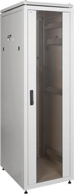 LN35-24U66-G Шкаф сетевой 19" LINEA N 24U 600х600 мм стеклянная передняя дверь серый – фото 2