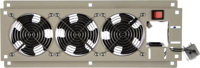 Панель вентиляторная 3 вент. с термостатом серый – фото 1