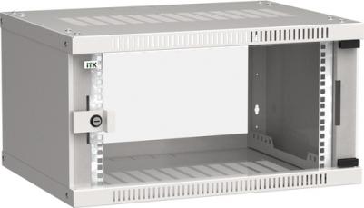 Шкаф коммутационный LWE3-06U64-GF настенный, стеклянная передняя дверь, 6U, 600x320x450 мм