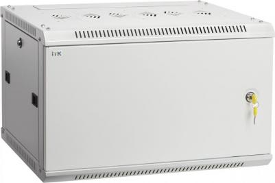 Шкаф коммутационный настенный 9U 600x600мм пер.дв.металл 2 бок.пан. 90кг серый 500мм 200град. 600мм IP20 IK10 сталь – фото 1