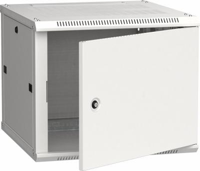 Шкаф коммутационный настенный 9U 600x600мм пер.дв.металл 2 бок.пан. 90кг серый 500мм 200град. 600мм IP20 IK10 сталь