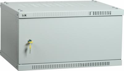 Шкаф настенный LINEA WE 6U 600х450мм дверь металл серый, цена за 1 шт