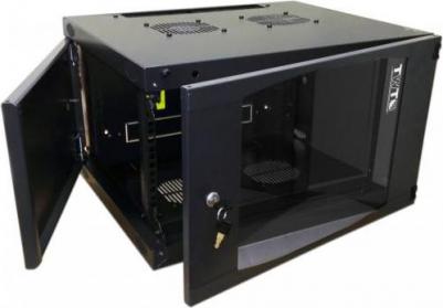 Шкаф настенный 15U Lanmaster TWT-CBWNG-15U-6X4-BK 550x450mm черный 60кг