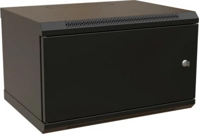 Серверный шкаф WR-TW-0666-SR-RAL9004 Глубина 60см, чёрный – фото 1