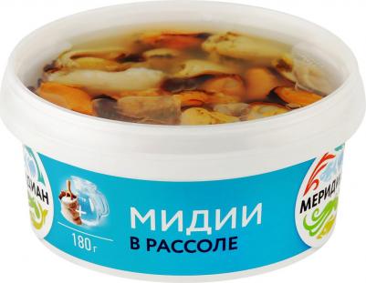Мидии в рассоле 180 г