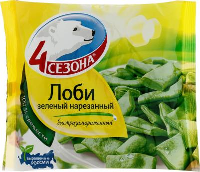 Лоби зеленый нарезанный, 400 г