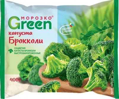 Брокколи Green быстрозамороженная 400г