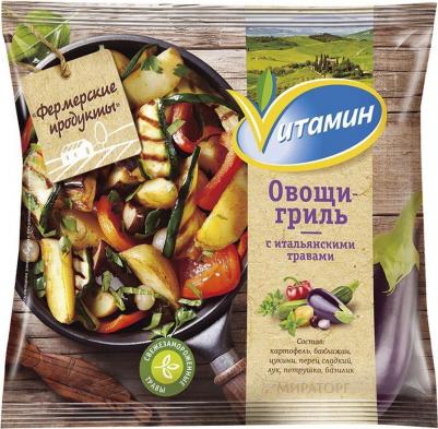 Смесь овощная Овощи-гриль с итальянскими травами быстрозамороженная 400г – фото 2
