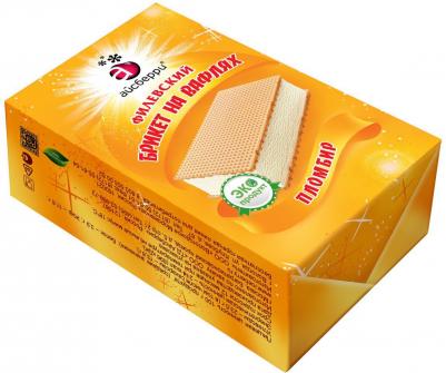 Мороженое Филевский брикет на вафлях Пломбир 80г – фото 2