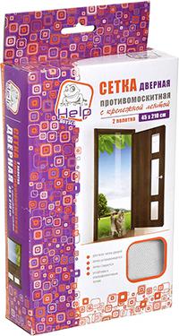 Сетка-штора на дверь противомоскитная 45х210 см 2 шт – фото 5