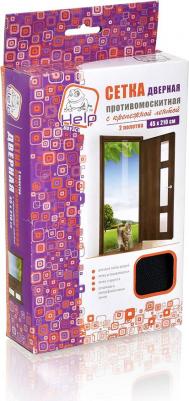 Сетка-штора на дверь противомоскитная 45х210 см 2 шт – фото 9