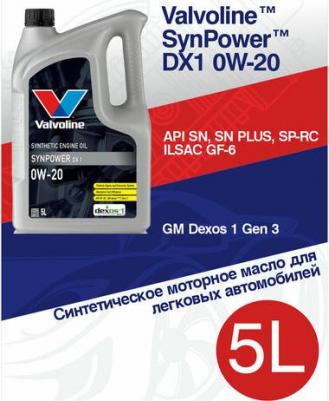 SynPower DX1 0W-20 5 л – фото 4