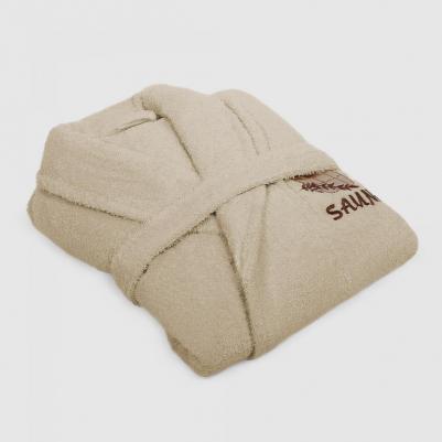 Халат мужской махровый с воротником sauna brown l – фото 1