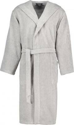 Халат с капюшоном мужской M, серый – фото 2