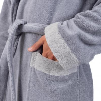 Халат мужской austero серый р.52 – фото 3