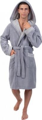 Халат мужской austero серый р.52