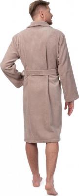 Халат мужской Tenerezza бежевый р.54 – фото 4