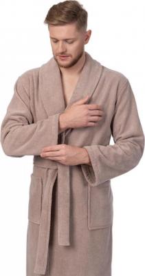 Халат мужской Tenerezza бежевый р.58 – фото 2