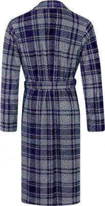 Халат, длинный рукав, карманы, пояс/ремень, размер M, синий – фото 2