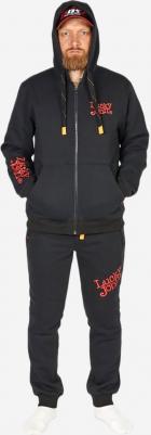 Классические штаны выполнена из футера с начесом. Свободный крой, регулировка объема талии шнурком, два боковых кармана, эластичные манжеты. Мужские – фото 5