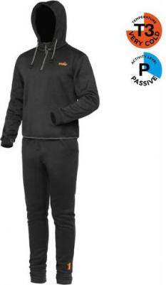 Комплект термобелья Cosy Line, полиэстер, флис, быстросохнущее, влагоотводящий материал, размер XXXL, черный – фото 1