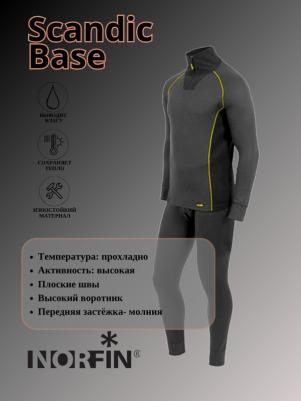 Термобелье Scandic Base чёрный S – фото 1