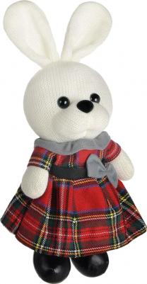 Мягкая игрушка Knitted. Зайка вязаный девочка в клетчатом платье 22см M4866 – фото 1