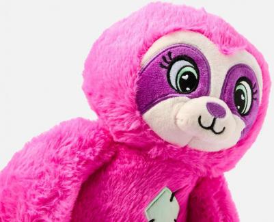 Мягкая игрушка "Ленивец Светняшка", 25см фиолетовый – фото 2