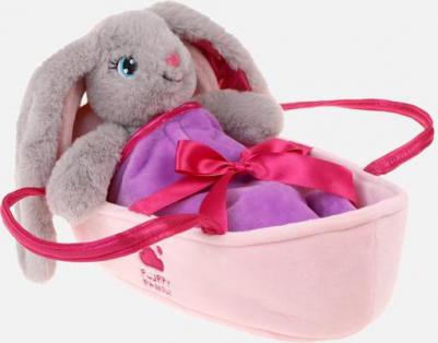Мягкая игрушка Мягкая плюшевая игрушка Зайка в переноске