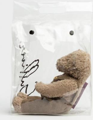 Мишка серо-бежевый, сын Мишутка 30 см, коллекция Retro – фото 4