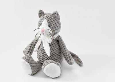 Мягкая игрушка Котик Мурзик с бантом 35 см – фото 8