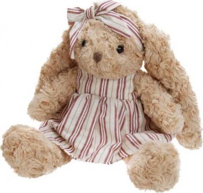 Мягкая игрушка Зайка в полосатом сарафане 20 см 86-BTL231005C – фото 3