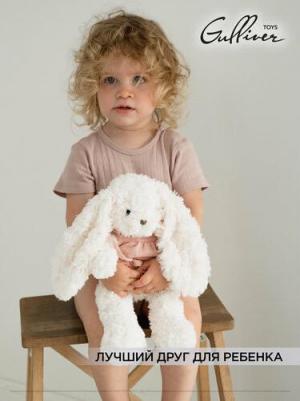 Мягкая игрушка Зайка в розовом сарафане 20 см 86-BTL231005B – фото 3