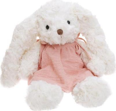 Мягкая игрушка Зайка в розовом сарафане 20 см 86-BTL231005B – фото 6
