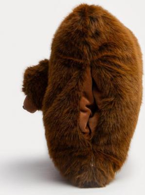 Подушка-медведь темно-коричневая 40х32 см, коллекция Cozy – фото 4