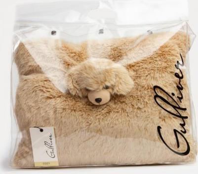 Подушка-собачка бежевая 40х32 см, коллекция Cozy – фото 2