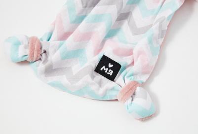 Мягкая игрушка комфортер "Зайка Джон", пудра, 25 х 37 х 5 см – фото 3