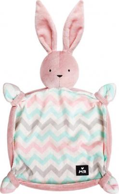 Мягкая игрушка комфортер "Зайка Джон", пудра, 25 х 37 х 5 см – фото 4