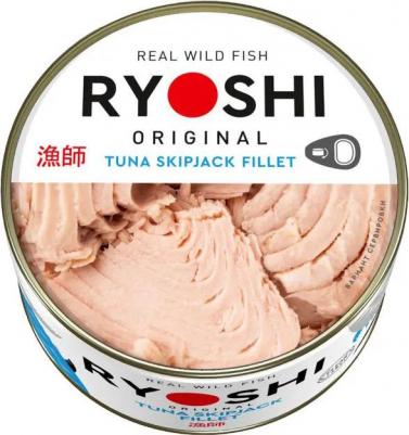 Тунец Ryoshi полосатый натуральный 185г