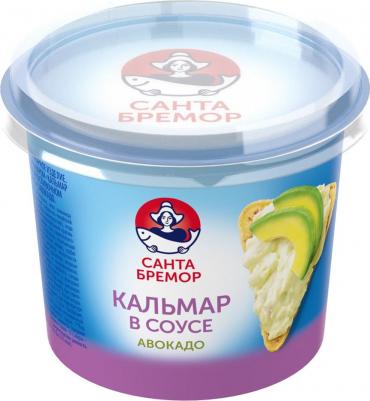 Паста Кальмар в сливочном соусе с авокадо 150г