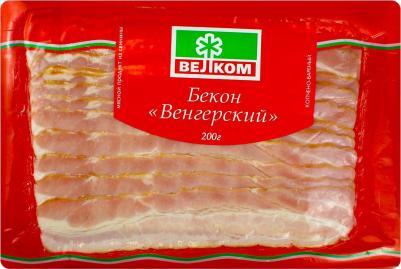 Бекон Венгерский варено-копченый нарезка, 200г – фото 4